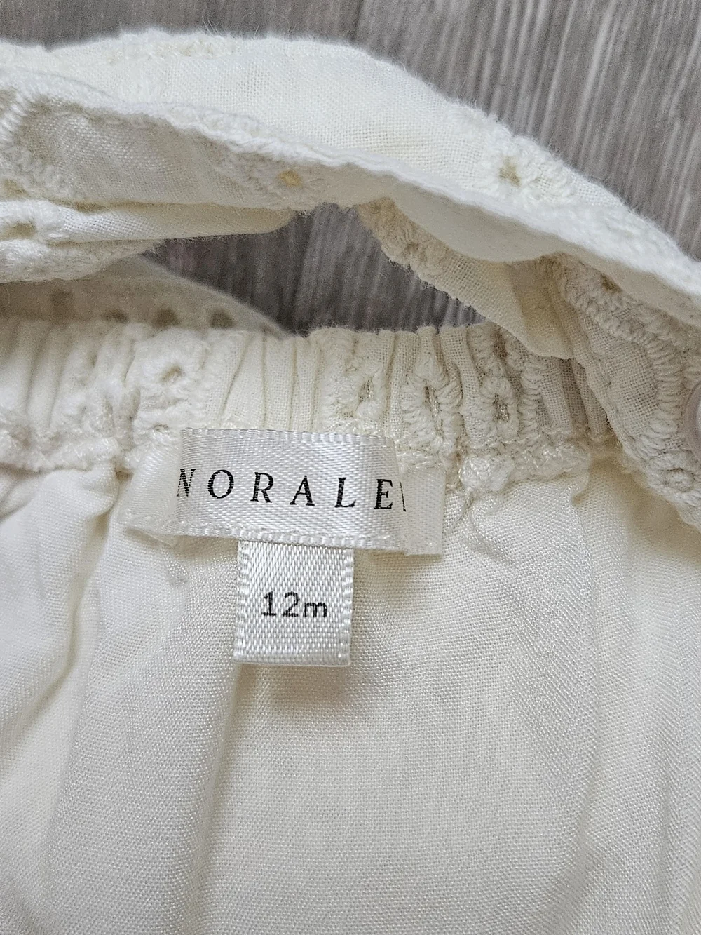 Noralee White Eyelet Heart Romper for Babies